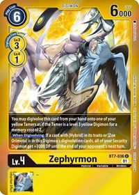 Zephyrmon (Event Pack 3) (BT7-036 U) [Next Adventure]