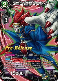 Demon God Demigra, Begrudging Ally (BT18-124) [Dawn of the Z-Legends Pre-Release Cards]