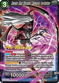 Demon God Shroom, Demonic Invitation (BT18-131) [Dawn of the Z-Legends Pre-Release Cards]