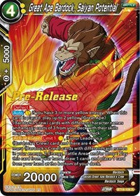 Great Ape Bardock, Saiyan Potential (BT18-106) [Dawn of the Z-Legends Pre-Release Cards]