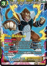 Great Ape Tora, Saiyan Potential (BT18-098) [Dawn of the Z-Legends Pre-Release Cards]