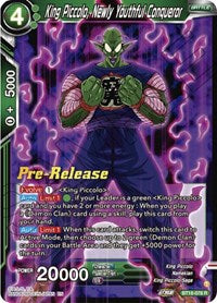 King Piccolo, Newly Youthful Conqueror (BT18-078) [Dawn of the Z-Legends Pre-Release Cards]
