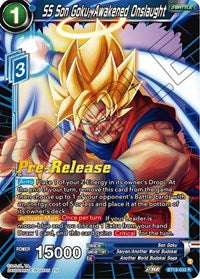 SS Son Goku, Awakened Onslaught (BT18-033) [Dawn of the Z-Legends Pre-Release Cards]