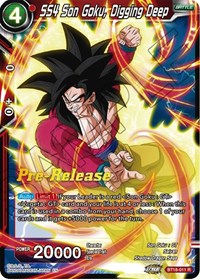 SS4 Son Goku, Digging Deep (BT18-011) [Dawn of the Z-Legends Pre-Release Cards]