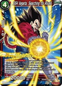 SS4 Vegeta, Searching for Rivals (BT18-016) [Dawn of the Z-Legends Pre-Release Cards]