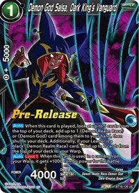 Demon God Salsa, Dark King's Vanguard (BT18-135) [Dawn of the Z-Legends Pre-Release Cards]
