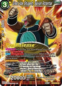 Great Ape Shugesh, Saiyan Potential (BT18-102) [Dawn of the Z-Legends Pre-Release Cards]
