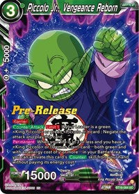 Piccolo Jr., Vengeance Reborn (BT18-084) [Dawn of the Z-Legends Pre-Release Cards]