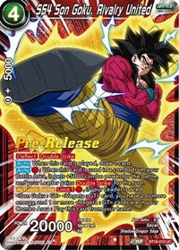 SS4 Son Goku, Rivalry United (BT18-010) [Dawn of the Z-Legends Pre-Release Cards]