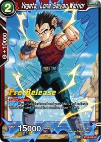Vegeta, Lone Saiyan Warrior (BT18-018) [Dawn of the Z-Legends Pre-Release Cards]