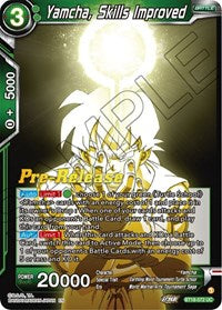 Yamcha, Skills Improved (BT18-072) [Dawn of the Z-Legends Pre-Release Cards]