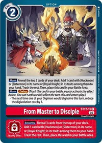 From Master to Disciple (ST12-15 C) [Starter Deck 12: Jesmon]