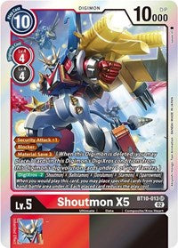 Shoutmon X5 (BT10-013 SR) [Xros Encounter]