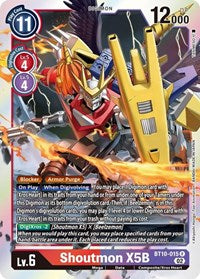 Shoutmon X5B (BT10-015 R) [Xros Encounter]