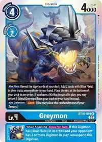 Greymon (BT10-019 R) [Xros Encounter]