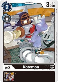 Kotemon (ST13-07 C) [Starter Deck 13: Ragnaloardmon]