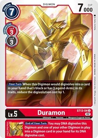 Duramon (ST13-04 U) [Starter Deck 13: Ragnaloardmon]