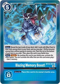 Blazing Memory Boost! (BT10-097 R) [Xros Encounter]