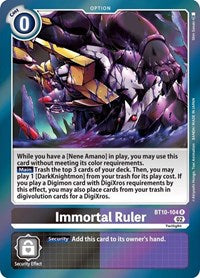 Immortal Ruler (BT10-104 R) [Xros Encounter]