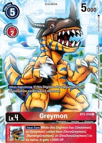 Greymon (25th Special Memorial Pack) (BT5-010 U) [Battle of Omni]