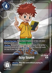 Izzy Izumi (Alternate Art) (BT4-096 R) [Starter Deck 13: Ragnaloardmon]