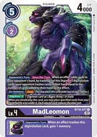 MadLeomon (BT10-077 C) [Xros Encounter]