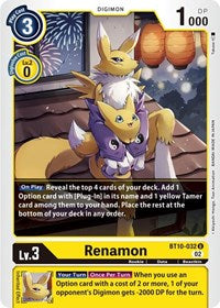 Renamon (BT10-032 U) [Xros Encounter]