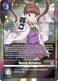 Nene Amano (Box Topper) (BT10-092 R) [Xros Encounter]