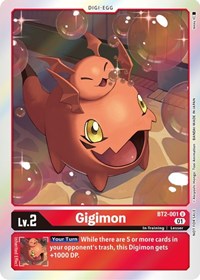 Gigimon (ST-11 Special Entry Pack) (BT2-001 U) [Release Special Booster 1.0]