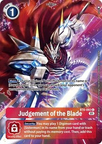 Judgement of the Blade (Premium Deck Set) (BT6-093 C) [Double Diamond]