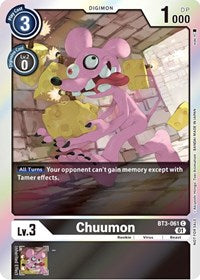 Chuumon (Official Tournament Pack Vol. 7) (BT3-061 C) [Release Special Booster 1.0]