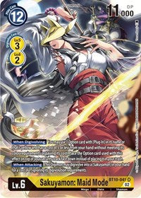 Sakuyamon: Maid Mode (Alternate Art) (BT10-041 SR) [Xros Encounter]