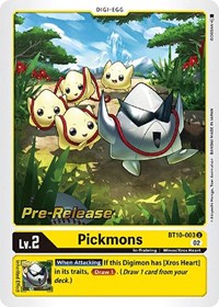 Pickmons (BT10-003 U) [Xros Encounter Pre-Release Cards]