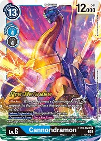 Cannondramon (BT10-028 U) [Xros Encounter Pre-Release Cards]