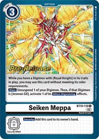 Seiken Meppa (BT10-110 U) [Xros Encounter Pre-Release Cards]