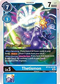 Thetismon (BT10-023 R) [Xros Encounter Pre-Release Cards]