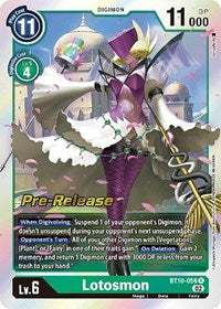 Lotosmon (BT10-056 R) [Xros Encounter Pre-Release Cards]