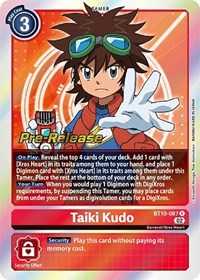 Taiki Kudo (BT10-087 R) [Xros Encounter Pre-Release Cards]