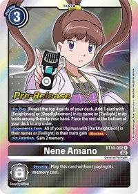 Nene Amano (BT10-092 R) [Xros Encounter Pre-Release Cards]