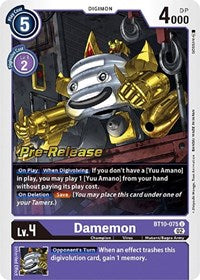 Damemon (BT10-075 U) [Xros Encounter Pre-Release Cards]