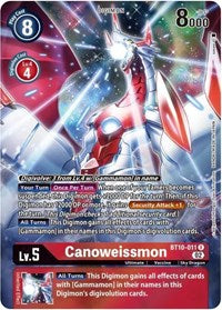 Canoweissmon (Alternate Art) (BT10-011 R) [Xros Encounter]