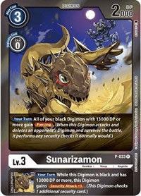 Sunarizamon (Gift Box 2022) (P-033 P) [Digimon Promotion Cards]