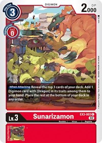Sunarizamon (EX3-003 C) [Draconic Roar]
