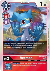 Veemon (EX3-004 R) [Draconic Roar]