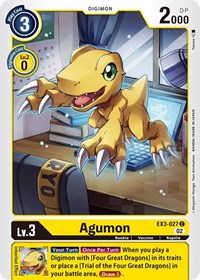 Agumon (EX3-027 C) [Draconic Roar]
