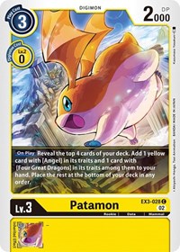 Patamon (EX3-028 C) [Draconic Roar]