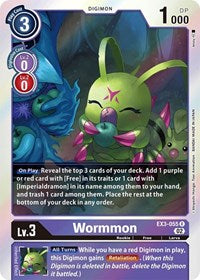 Wormmon (EX3-055 R) [Draconic Roar]