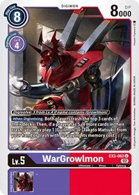 WarGrowlmon (EX3-062 U) [Draconic Roar]