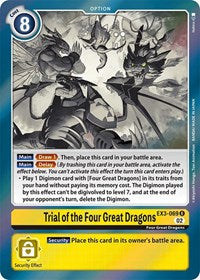 Trial of the Four Great Dragons (EX3-069 R) [Draconic Roar]