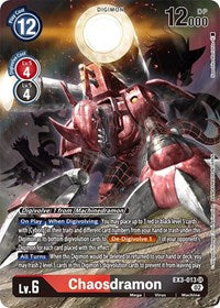 Chaosdramon (Alternate Art) (EX3-013 SR) [Draconic Roar]